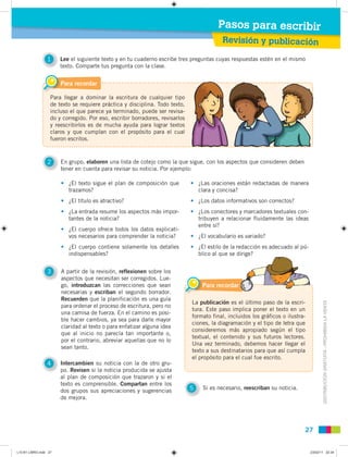 Pasos para escribir
                                                                                          Revisión y p...