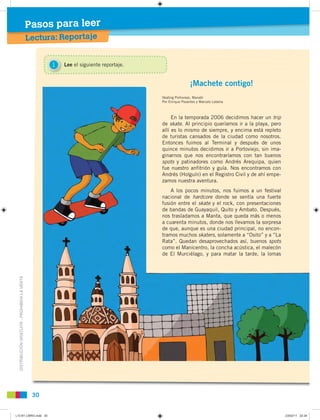 Pasos para leer
                                               Lectura: Reportaje


                                      ...