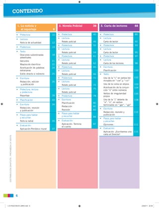 CONTENIDO

                                                1. La noticia y                       2. Novela Policial       ...