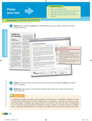 PRELECTURA
                                                         Pasos                                                 ...