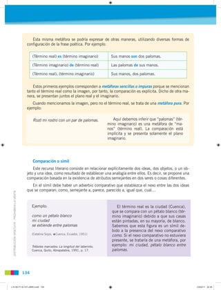 Esta misma metáfora se podría expresar de otras maneras, utilizando diversas formas de
                                   ...