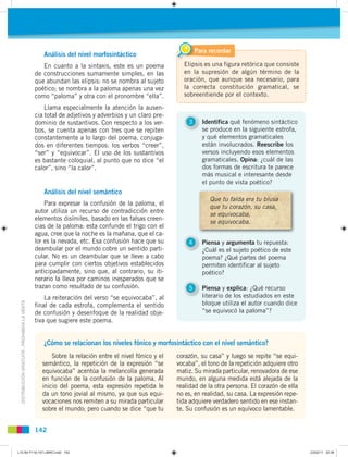 Para recordar
                                                  Análisis del nivel morfosintáctico
                       ...