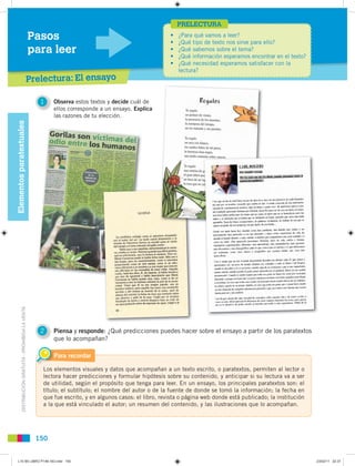 PRELECTURA
                                                         Pasos                                               •
...