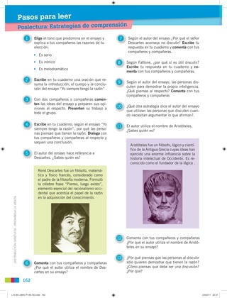 Pasos para leer
                                               Poslectura: Estrategias de comprensión
                    ...