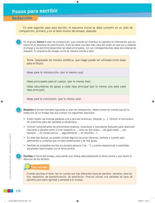 Pasos para escribir
                                               Redacción

                                            ...