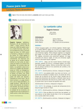 Pasos para leer
                                                       Texto dramático
                                   ...