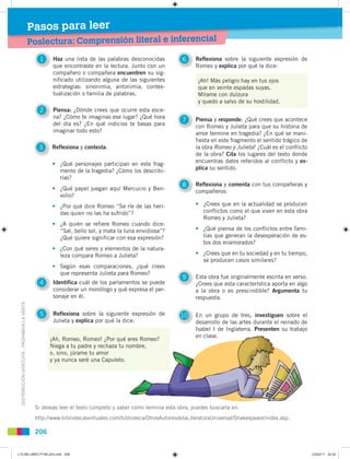 Pasos para leer
                                               Poslectura: Comprensión literal e inferencial
             ...