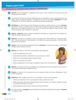 Pasos para leer
                                               Posl tura: C prensión literal e inferencial
               ...