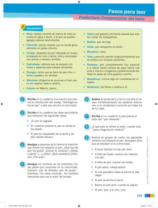 Pasos para leer
                                                                         Poslectura: Comprensión del texto...