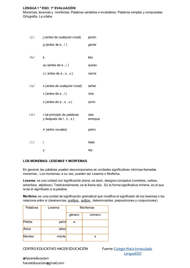 Exámenes 1 Eso Lengua Mc Graw Hill Lengua 1º ESO: Tema 1 (1ª evaluación)