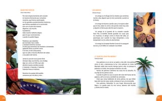 258 259
NUESTRO OFICIO Un amigo
Víctor Valera Mora Orlando Araujo
Orlando Araujo
Por este empecinamiento del corazón
en hacerse horizonte por completo:
nosotros, que hemos participado
en los grandes acontecimientos históricos,
que hemos ayudado en lo construido
aún con un poco de tristeza,
digamos, casi mucha.	
Guardamos
toda nuestra radiante alegría
para lo que construiremos
cuando el pueblo llegue.
Podemos caer abatidos
por las balas más crueles
y siempre tenemos sucesor:
el niño que estremece las hambres consteladas
agitando feroz su primer verso.
O el otro, el de la disyuntiva,
que no sabe si hacerse flechero de nubes
o escudero del viento.
Jamás la canción tuvo punto final.
Siempre deja una brecha, una rendija,
algo así, como un hilito que sale,
donde el poeta venidero pueda
ir halando, ir halando, ir halando,
halando hasta el mañana.
Nosotros los poetas del pueblo,
cantamos por mil años y más…
Un amigo es el refugio de los miedos que sentimos
noche y día, alguien que te mira sonriendo cuando tú
lo hieres.
Un amigo te levanta cuando caes y no espera saber
que te has caído. Es como si de pronto estás muy solo
y alguien te llama para decirte que lo esperes.
Un amigo es el guante de tu corazón cuando
hace frío, el bolsillo donde guardas las cosas que
no muestras, el abrigo contra la lluvia del odio, un
pararrayos aun cuando no haya tempestad, y una
tempestad si en la calma te atormentan.
Un amigo es el espejo donde tú eres él; no apagues
esa luz y no le falles en cualquier oscuridad.
¿Y qué es una palmera?
Una palmera es un sol en un patio y más allá. Una palmera
corta el aire y desmenuza la luz. Una palmera es como la
libertad: nadie está mucho tiempo junto a ella, no porque la
palmera se mude, sino porque soñamos con ella.
Techos de palmera cubrieron las casas de tus abuelos. Yo
soy hijo de las palmas secas.
Cuando la palma se seca se pone del color del hueso de los
pájaros y allí va la luna y también las serenatas.
Claro que estoy hablando de otras palmas, las que titilan
lejos del mar de mano verde y enlazan el oro y la esmeralda.
Una palmera, Sebastián, es una mujer desconocida que
llega y se queda para no irse nunca, abanico del mundo
y viento de los mares.
 