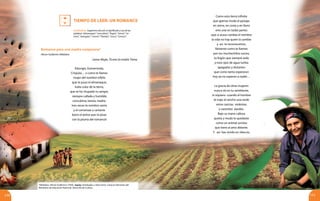 110 111
Eduvigis, Gumersinda,
Críspula… o como te llames
mujer del nombre infeliz
que te puso el almanaque;
india color de la tierra,
que se ha chupado tu sangre,
siempre callada y humilde,
concubina, bestia, madre,
tres veces te nombro santa
y al comenzar a cantarte
barro el polvo que tú pisas
con la pluma del romance!
Romance para una madre campesina5
Tiempo de leer: UN ROMANCE
Héctor Guillermo Villalobos
Lema: Mujer, Tú eres la madre Tierra.
Como esta tierra infinita
que apenas muda el paisaje,
en sierra, en costa y en llano
eres una en todas partes
-que si acaso cambia el nombre-
la vida no hay quien la cambie
y así te reconocemos,
llámente como te llamen
por tus muchachitos sucios,
tu fogón que siempre arde
y esos ojos de agua turbia
apagados y distantes
que como tanto esperaron
hoy ya no esperan a nadie…
La gracia de otras mujeres
nunca rió en tu semblante,
ni siquiera cuando el hombre
te trajo al rancho una tarde
entre caricias violentas
y varoniles alardes.
Bajo su mano callosa
quieta y muda te quedaste
como un animal sumiso
que tiene al amo delante.
Y así has vivido en silencio,
Vocabulario. Sugerimos discutir el significado y uso de las
palabras “almanaque”, “concubina”, “fogón”, “sierva”, “ce-
trina”, “exangües”, “cromo”, “Flandes”, “surco”, “conuco”.
5
Villalobos, Héctor Guillermo (1950). Jagüey. Antologías y selecciones. Caracas: Ediciones del
Ministerio de Educación Nacional. Dirección de Cultura.
 