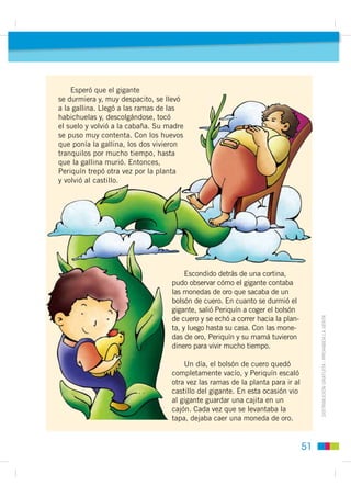 3    Pienso bien en la estructura del cuento y lo narro en forma
     pausada y pronunciando bien.


                                                    Buen Vivir
                                                   Escuchar cuentos permite
                                                la construcción de un banco




                                                                                            Ejecución
                                                de imágenes mentales que
                                                enriquece la creatividad e
                                                imaginación.


ESCUCHAR

1    Escucho atentamente las versiones del cuento que mis compañeros
     narran y      los detalles que son diferentes a los míos.

2    Registro en el siguiente cuadro los elementos diferentes que
     escuché en las narraciones de mis compañeros.


    Estudiante 1           Estudiante 2           Estudiante 3




                                                                              ',675,%8,Ï1 *5$78,7$  352+,%,'$ /$ 9(17$




                                                                         47
 