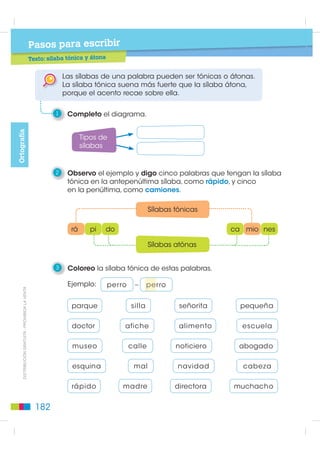 3   Observo las señales, leo su función y respondo a las preguntas.




     Esta señal quiere decir:        ¿Qué quiere decir esta señal?

        Giro a la derecha.




     Esta señal quiere decir:        ¿Qué quiere decir esta señal?

       Permitido mascotas.




     Esta señal quiere decir:        ¿Qué quiere decir esta señal?      ',675,%8,Ï1 *5$78,7$  352+,%,'$ /$ 9(17$



      Paso para bicicletas.

4   Escribo lo que expresa cada símbolo.




                                                                  181
 