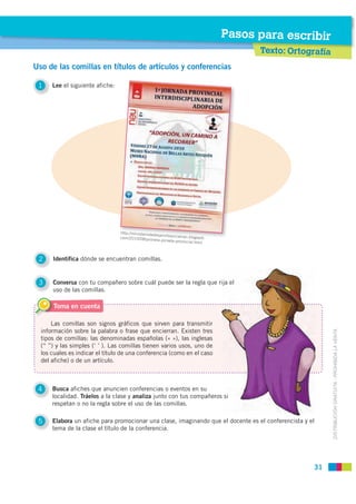 Pasos para escribir
                                                                                            Texto: Ort...