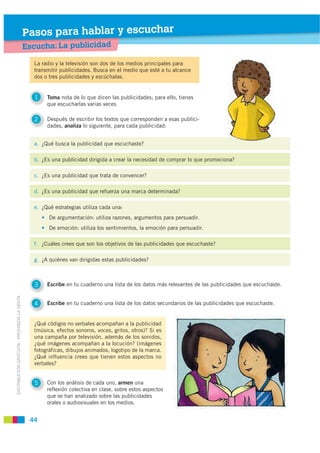 Evaluación hablar y escuchar
                                             Pasos para
                                     ...