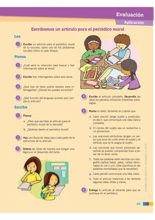 Evaluación
                                                                         Pasos para leer
                      ...