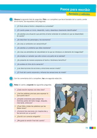 Pasos para escribir
                                                                               Revisión y edición

1  ...