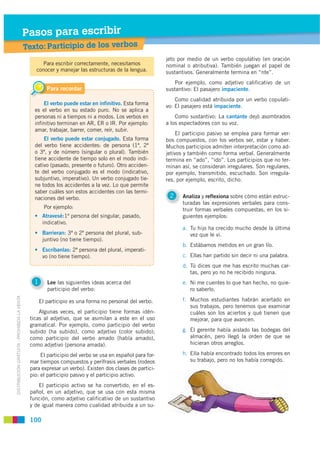 Pasos para escribir
                                             Texto: Participio de los verbos
                         ...