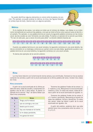 Se puede identificar algunos elementos en común entre la poesía y la can-   -
                                            ...