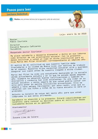 Pasos para leer
                                             Lectura: Solicitud
                                          ...