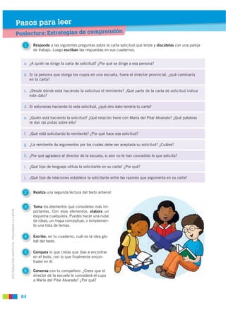 Pasos para leer
                                             Poslectura: Estrategias de comprensión
                      ...