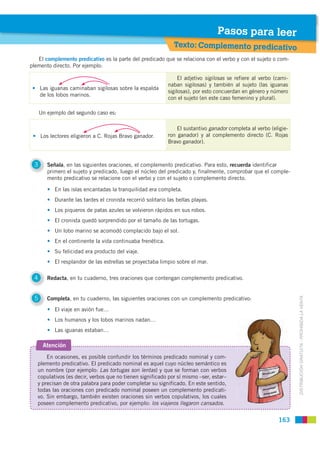 Pasos para leer
                                                               Texto: Complemento predicativo
   El comple...