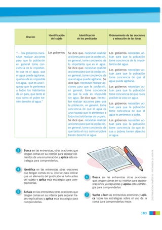 Identificación           Identificación             Ordenamiento de las oraciones
        Oración
                        ...
