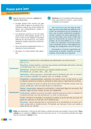 Pasos para leer
                                             Texto: Conjunciones

                                        ...