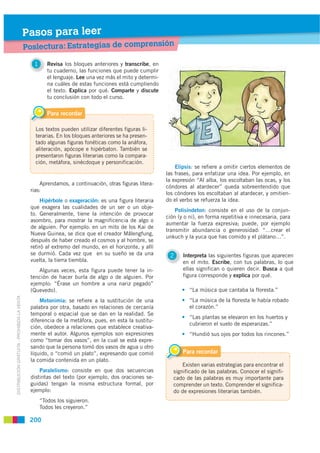 Pasos para leer
                                             Poslectura: Estrategias de comprensión

                     ...