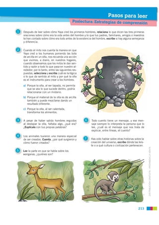 Pasos para leer
                                                Poslectura: Estrategias de comprensión

1   Después de lee...