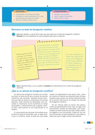 LECTURA                                                       POSLECTURA
                  • Comprender el contenido del t...