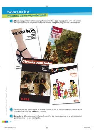 Pasos para leer
                                              Prelectura: Elementos paratextuales

                       ...