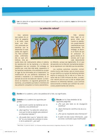 v




                1          Lee con atención el siguiente texto de divulgación científica, y en tu cuaderno, copia lo...