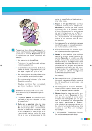 social de los elefantes, el lead debe pre-
                                                                               ...