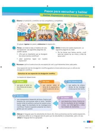 Pasos para escuchar y hablar
                                                                               Hablar: Exposi...