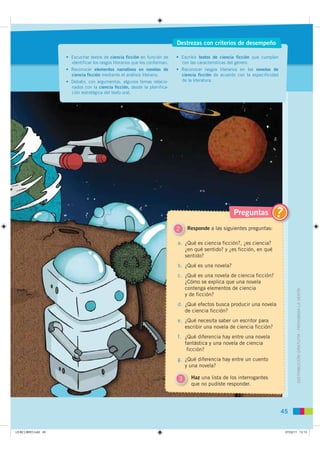Destrezas con criterios de desempeño

                      • Escuchar textos de ciencia ficción en función de       • Esc...