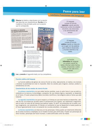 Pasos para leer
                                                                           Lectura: Funciones del lenguaje...