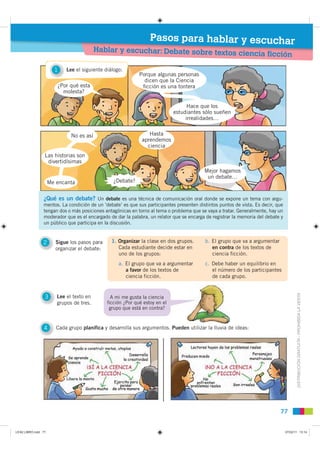 Pasos para hablar y escuchar
                                           Hablar y escuchar: Debate sobre textos
           ...