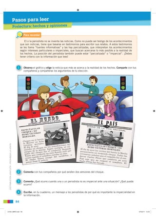 Pasos para leer
                                               Prelectura: hechos y opiniones

                           ...