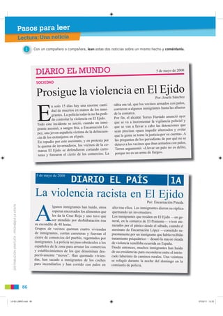 Pasos para leer
                                               Lectura: Una noticia

                                     ...