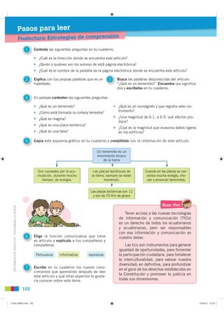 Pasos para leer
                                               Poslectura: Estrategias de comprensión
                    ...
