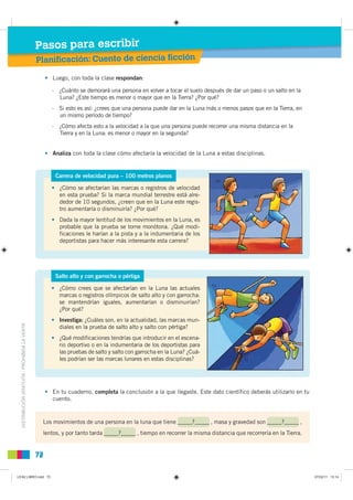 Pasos para escribir
                                               Planificación: Cuento de ciencia ficción

             ...