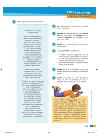 Pasos para leer
                                                                                      Lectura: Romance

  ...
