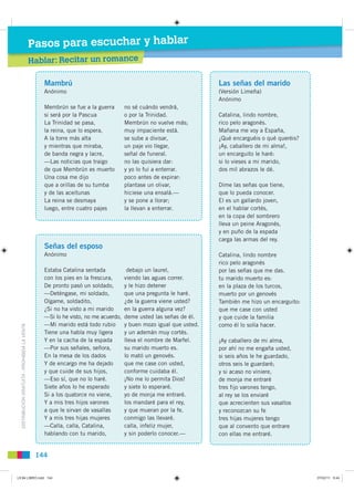 Pasos para escuchar y hablar
                                               Hablar: R it un romance
                      ...