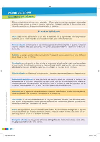 Pasos para leer
                                               Prelectura: Un informe

                                   ...