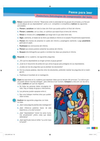 Pasos para leer
                                                   Poslectura: Estrategias de comprensión
                ...