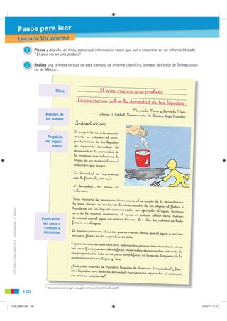 Pasos para leer
                                               Lectura: Un informe

                                      ...