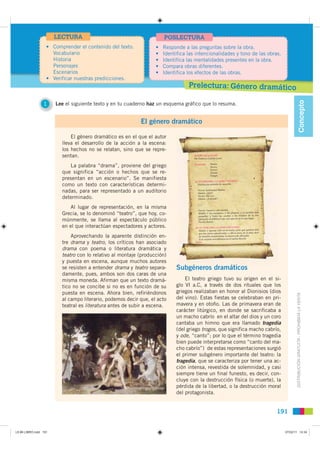 LECTURA                                        POSLECTURA
                   • Comprender el contenido del texto.         ...