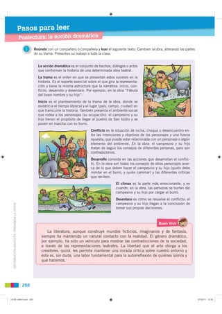 Pasos para leer
                                               Posl t ra: la acción dramática
                            ...